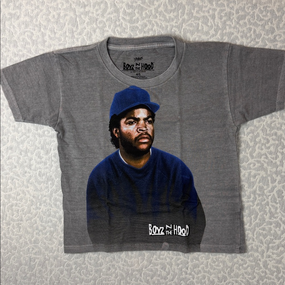 Boyz The Hood Ice Cube Short Sleeve Tee - Grey Graphic T-Shirt New sz. 4/5